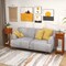 Slim 2 Tier Nightstand with Drawer and Shelf for Bedroom or Living Room